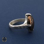 2 انگشتر حدید با حکاکی ولایه علی بن ابیطالب مردانه – کد 8453 - تصویر 2