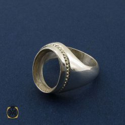 رکاب تک انگشتر مردانه دست ساز – کد 8457