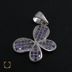مدال نقره زنانه طرح پروانه - کد 3013 مدال نقره زنانه طرح پروانه - کد 3013