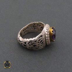 انگشتر آمتیست ارزشمند مردانه - کد 8459 انگشتر آمتیست ارزشمند مردانه - کد 8459