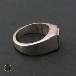 انگشتر نقره حرزدار استاد ضابطی مردانه - کد 8471 - تصویر 2