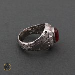 2 انگشتر عقیق یمن مردانه خوش رنگ - کد 8472 - تصویر 2