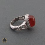 2 انگشتر عقیق یمن مردانه - کد 8476 - تصویر 3