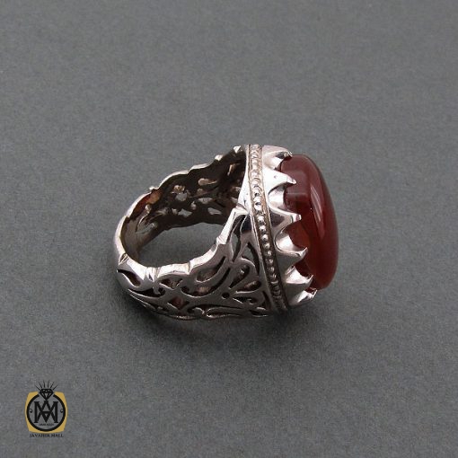 2 انگشتر عقیق یمن مردانه درشت و خوش رنگ – کد 8482 - تصویر 2