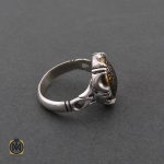 انگشتر حدید سینی با حکاکی لا فتی الا علی لا سیف الا ذوالفقار مردانه - کد 8362 - تصویر 2