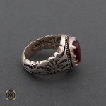 2 انگشتر عقیق یمن مردانه دست ساز - کد 8500 - تصویر 2