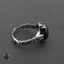 انگشتر حدید سینی با حکاکی ان الحسین مصباح الهدی و سفینه النجاه مردانه - کد 8364 انگشتر حدید سینی با حکاکی ان الحسین مصباح الهدی و سفینه النجاه مردانه - کد 8364