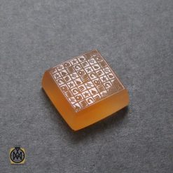 نگین تک عقیق یمن با حکاکی هفت شرف اثر استاد ضابطی - کد 9019 نگین تک عقیق یمن با حکاکی هفت شرف اثر استاد ضابطی - کد 9019