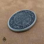 2 نگین تک یشم با حکاکی سوره علق - کد 9027 - تصویر 2