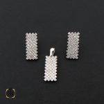 2 سرویس نقره زنانه طرح مهتاب - کد 7081 - تصویر 2