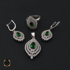 سرویس نقره زنانه طرح ملکه پر رنگ - کد 7093 سرویس نقره زنانه طرح ملکه پر رنگ - کد 7093