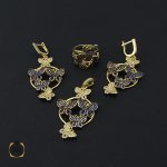 سرویس نقره زنانه طرح طراوت پر رنگ - کد 7098 - تصویر 2