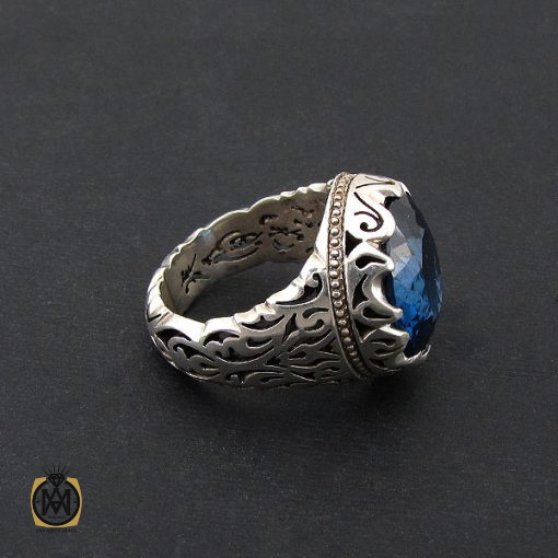 انگشتر توپاز لندن مردانه مرغوب و ارزشمند - کد 8533 - تصویر 2