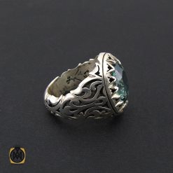 انگشتر توپاز سبز اصل مردانه خوش رنگ - کد 8540 انگشتر توپاز سبز اصل مردانه خوش رنگ - کد 8540