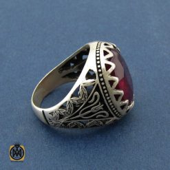 انگشتر یاقوت سرخ آفریقایی خوش رنگ مردانه  - کد 8544 انگشتر یاقوت سرخ آفریقایی خوش رنگ مردانه  - کد 8544