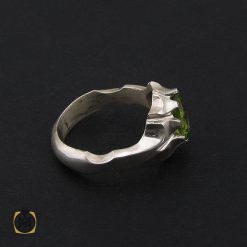 انگشتر زبرجد مردانه با رکاب دست ساز - کد 8549 انگشتر زبرجد مردانه با رکاب دست ساز - کد 8549