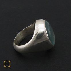 انگشتر آکوامارین مردانه درشت و معدنی - کد 8553 انگشتر آکوامارین مردانه درشت و معدنی - کد 8553