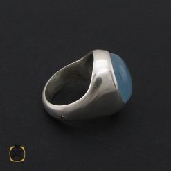انگشتر آکوامارین مردانه مرغوب - کد 8554 انگشتر آکوامارین مردانه مرغوب - کد 8554