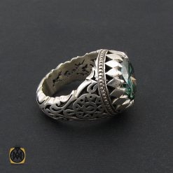 انگشتر موزانایت مردانه رکاب دست ساز - کد 8561 انگشتر موزانایت مردانه رکاب دست ساز - کد 8561