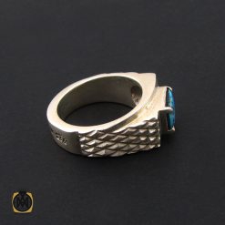 انگشتر فیروزه نیشابور صفوی مردانه رکاب هنر دست استاد شرفیان - کد 8571 انگشتر فیروزه نیشابور صفوی مردانه رکاب هنر دست استاد شرفیان - کد 8571
