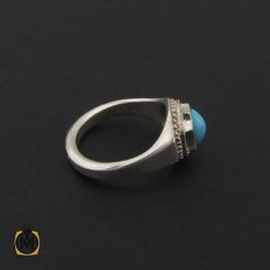 انگشتر فیروزه نیشابور مردانه رکاب هنر دست استاد شرفیان - کد 8578 انگشتر فیروزه نیشابور مردانه رکاب هنر دست استاد شرفیان - کد 8578