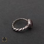 انگشتر عقیق قرمز اسپرت - کد 8380 - تصویر 2