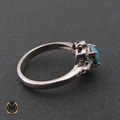 انگشتر فیروزه نیشابور زنانه طرح درسا - کد 2080 انگشتر فیروزه نیشابور زنانه طرح درسا - کد 2080