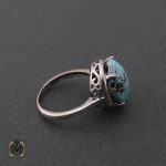 2 انگشتر فیروزه نیشابور زنانه طرح پریزاد - کد 2085 - تصویر 2