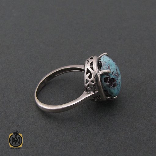 انگشتر فیروزه نیشابور زنانه طرح پریزاد - کد 2085 - تصویر 2