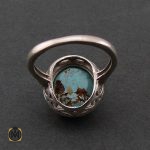 3 انگشتر فیروزه نیشابور زنانه طرح سارینا - کد 2073 - تصویر 4