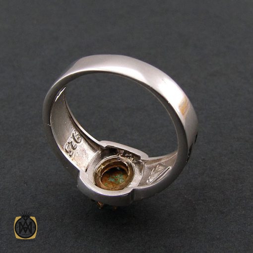 انگشتر فیروزه نیشابوری مردانه - کد 8392 - تصویر 3