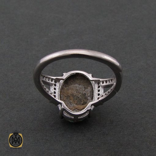 3 انگشتر فیروزه نیشابور زنانه اصل طرح آوا - کد 2075 - تصویر 3