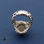 3 انگشتر عقیق باباقوری مردانه - کد 8410 - تصویر 3
