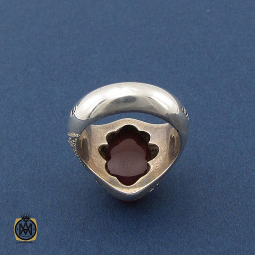 3 انگشتر عقیق یمن مردانه هنر دست استاد رحمانی - کد 8423 - تصویر 3
