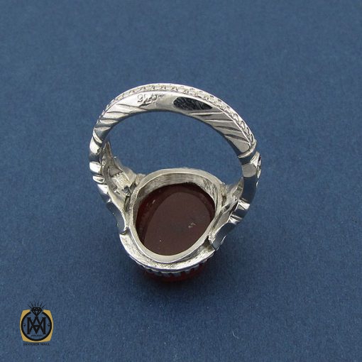 انگشتر عقیق یمن مردانه - کد 8426 - تصویر 3