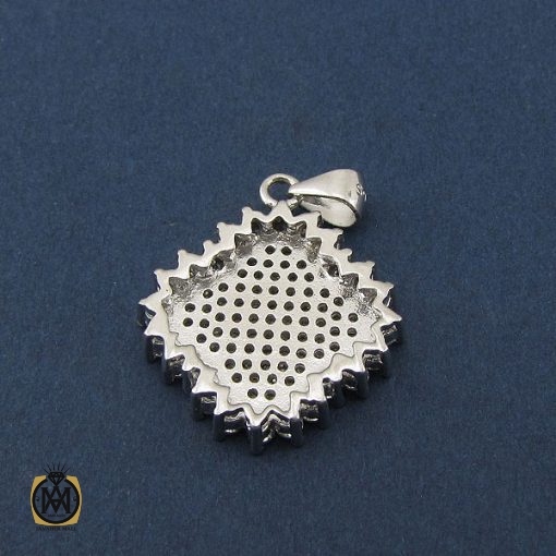 مدال نقره زنانه طرح شبنم - کد 3050 - تصویر 3