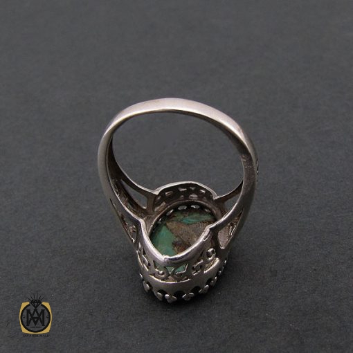 انگشتر فیروزه نیشابور زنانه طرح سحر - کد 2079 - تصویر 3