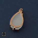 3 مدال چشم گربه زنانه طرح مرجان - کد 3051 - تصویر 3