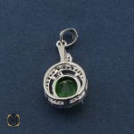 3 مدال نقره زنانه طرح آوین - کد 3060 - تصویر 3