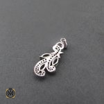 3 مدال تورمالین زنانه طرح الین - کد 3065 - تصویر 3