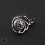 3 مدال مروارید پرورشی زنانه طرح مانیا - کد 3067 - تصویر 3
