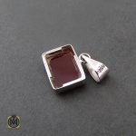 3 مدال عقیق قرمز با حکاکی یا مهدی - کد 3064 - تصویر 3