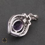 3 مدال آمتیست زنانه طرح آوین - کد 3073 - تصویر 3