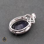 مدال یاقوت کبود زنانه طرح پادینا - کد 3075 - تصویر 3