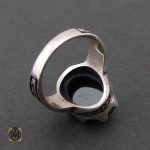 3 انگشتر حدید سینی با حکاکی ذکر صلوات مردانه - کد 8353 - تصویر 3