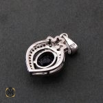 3 مدال یاقوت کبود زنانه طرح رها - کد 3085 - تصویر 4