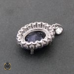 مدال یاقوت کبود زنانه طرح ژینا - کد 3087 - تصویر 3