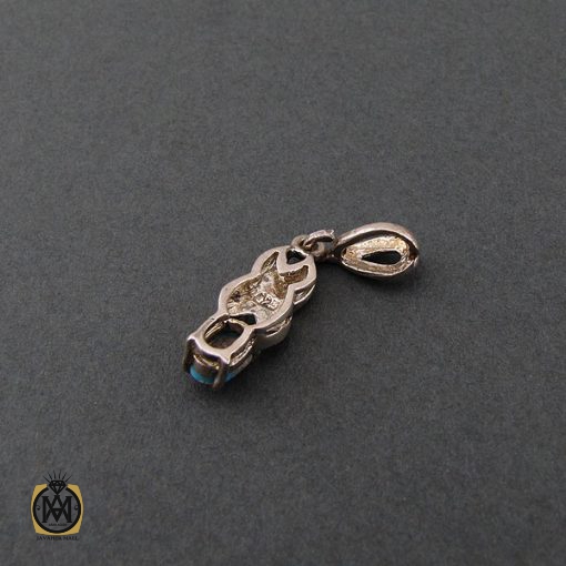 مدال فیروزه نیشابوری و مارکازیت زنانه طرح مهشید - کد 3094 - تصویر 3