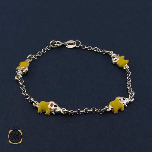 3 دستبند میناکاری بچه گانه طرح فیل - کد 1074 - تصویر 3