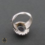 3 انگشتر حدید سینی با حکاکی بسم الله الرحمن الرحیم مردانه - کد 8355 - تصویر 3